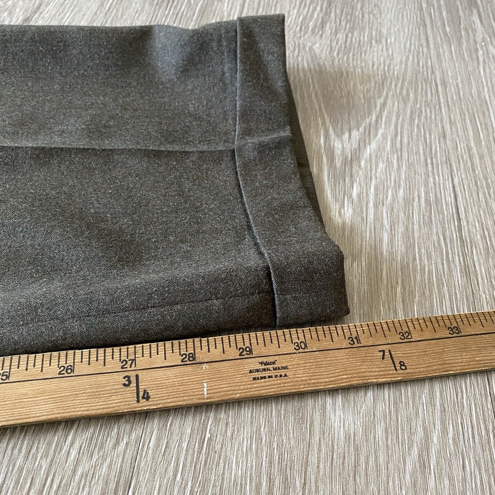 Vintage Ralph Lauren Pleated Wool Dress Pants Women's 10 Brown Old Money Preppy - Picture 7 of 10